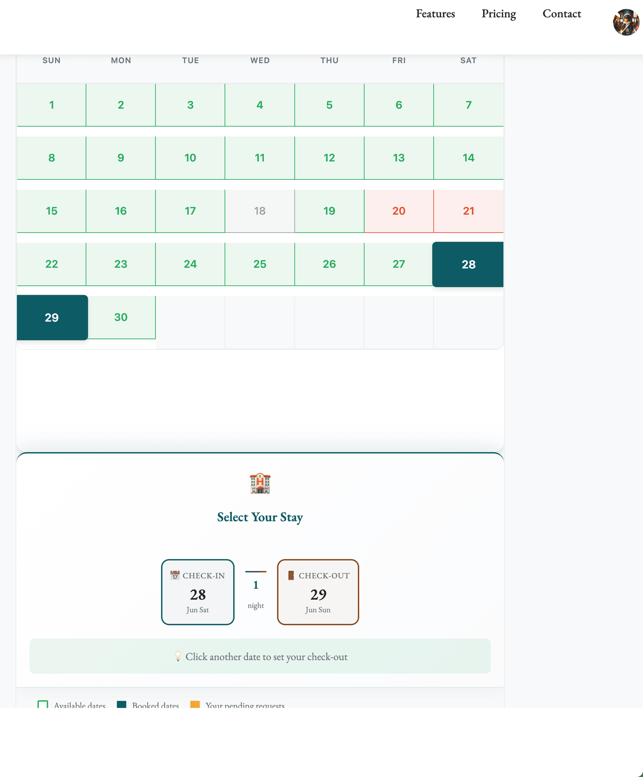 An early property calendar